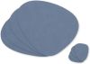 LIND DNA Nupo Curve Placemats 4 st. + Onderzetters 4 st. Dark Blue online kopen