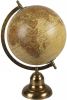 Clayre & Eef Wereldbol 22x33 cm Geel Bruin Hout Ijzer Rond Globe online kopen