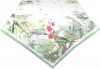 Clayre & Eef Tafelkleed 100x100 cm Wit Groen Katoen Vierkant Jungle online kopen