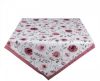 Clayre & Eef Tafelkleed 100x100 cm Wit Roze Katoen Vierkant Rozen online kopen