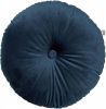 Dutch Decor Olly Sierkussen Rond Velvet 40 Cm Insignia Blue Donkerblauw online kopen