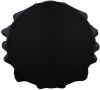 Zwart tafelkleed tafellaken rond 180cm Réglisse online kopen