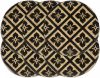 VidaXL Placemats 6 st rond 38 cm jute zwart online kopen
