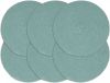 VidaXL Placemats 6 st rond 38 cm katoen effen groen online kopen