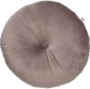 Dutch Decor Olly Sierkussen Rond Velvet 40 Cm Driftwood Taupe online kopen