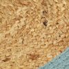 VidaXL Placemats 6 st 38 cm jute en katoen natuurlijk en groen online kopen