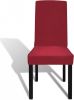 VidaXL Stoelhoezen 4 St Stretch Recht Bordeaux online kopen