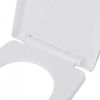 VidaXL Toiletbril Soft close Met Quick release Ontwerp Vierkant Wit online kopen