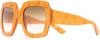 Gucci Gg1111S 004 glasses , Oranje, Dames online kopen
