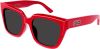 Balenciaga Bb0237Sa 003 Sunglasses , Rood, Dames online kopen