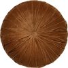 Dutch Decor KAJA Sierkussen rond velvet Tobacco Brown 40 cm online kopen