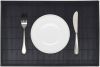 VidaXL 242109 6 Bamboo Placemats 30 x 45 cm Black online kopen