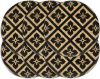 VidaXL Placemats 6 st rond 38 cm jute zwart online kopen