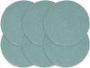 VidaXL Placemats 6 st rond 38 cm katoen effen groen online kopen