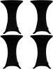 VIDAXL Statafelhoes 4 st stretch &#xD8, 60 cm zwart online kopen