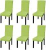VidaXL Stoelhoes stretch recht 6 stuks groen online kopen