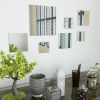 VidaXL Wandspiegels Vierkant Glas 7 St online kopen
