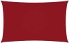 VidaXL Zonnescherm rechthoekig 2x4, 5 m oxford stof rood online kopen
